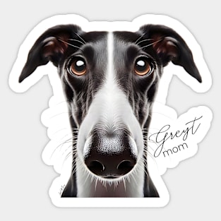 Greyt Greyhound Mom Sticker